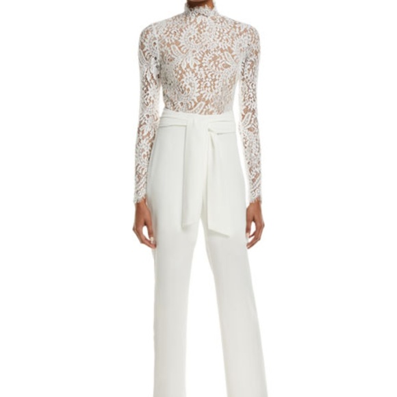 misha collection white jumpsuit